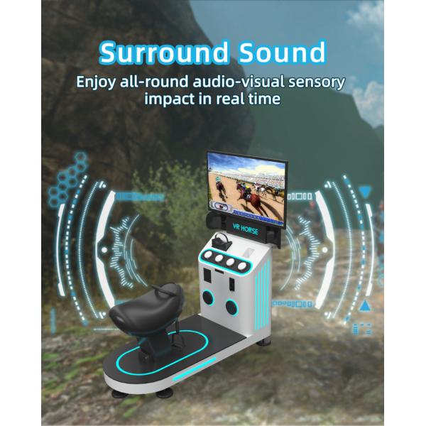 1 Player 9D Virtual Reality Simulator Horse Riding Vr Game Machine Coin Operated