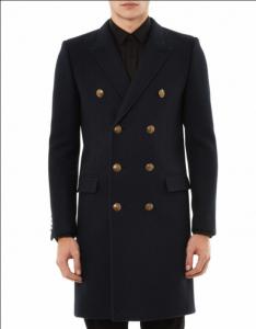 Wholesale Custom high quality mens longline wool coat with double-breasted from china suppliers