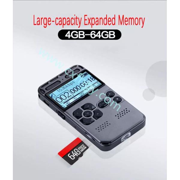 Cxfhgy High sensitive pcm audio recording devices automatic voice activated digital voice recorder 16GB hd with long tim