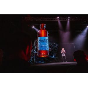 9.5x50m Invisible Transparent 3D Hologram Screen Scrim