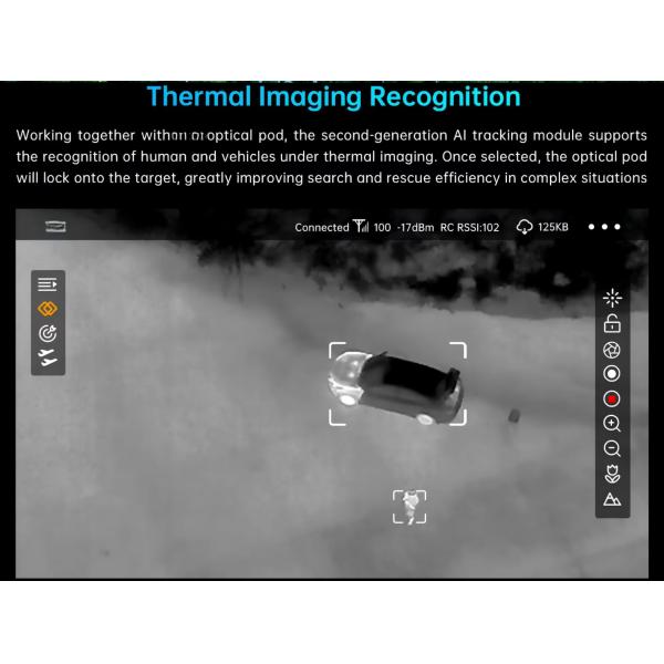 ABS Material AI Tracking Module for FPV 360 Auto Face Tracking Gimbal H.264 / H.265 Video Stream Codec Format