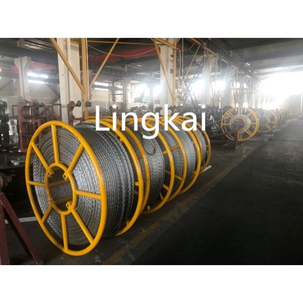 12 Strands Anti Twisting Braided Steel Rope For Stringing Overhead Conductor Or Opgw