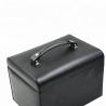 Black Luxury Jewelry Box With Lock Portable Multifunction Easy To Carry for sale