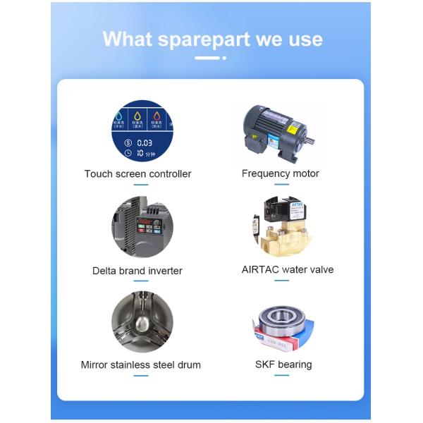 Full Automatic Dryer Machine Commercial Industrial Tumble Dryer With 33KG Capacity