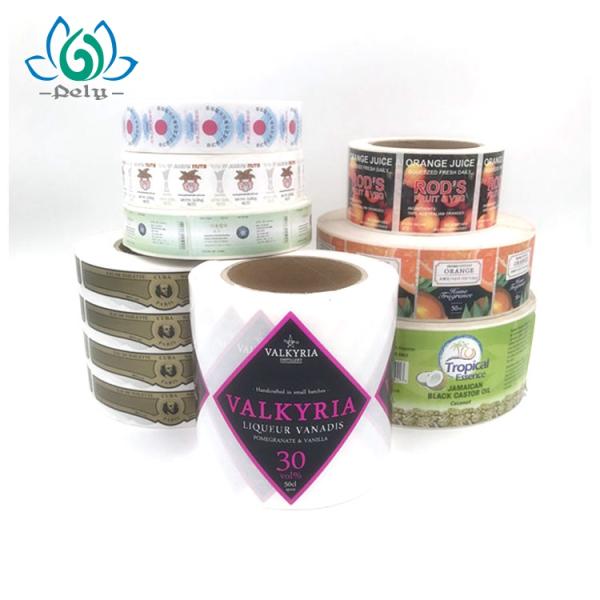 Waterproof Private Food And Beverage Labels Printed Labels On A Roll