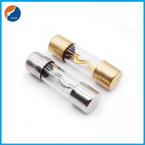 China Car Audio Stereo System Amp Gold Nickel Plated Automotive Auto Tube Glass 5AG AGU Fuse 10x38mm on sale