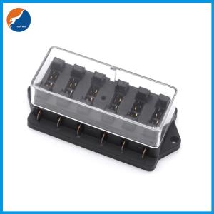 Wholesale 30A 32V Fuse Blocks 115.5x53x42mm 6 Way Blade Fuse Box For Automotive from china suppliers