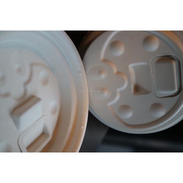 Sugarcane Bagasse 90mm Compostable Disposable Cup Lids