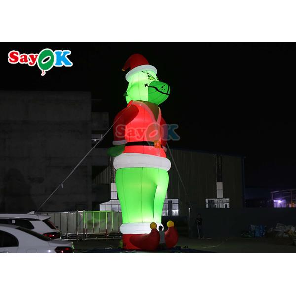 Giant Inflatable Dog Cartoon Characters Inflable Grinch Balloon Santa Christmas For Decoration