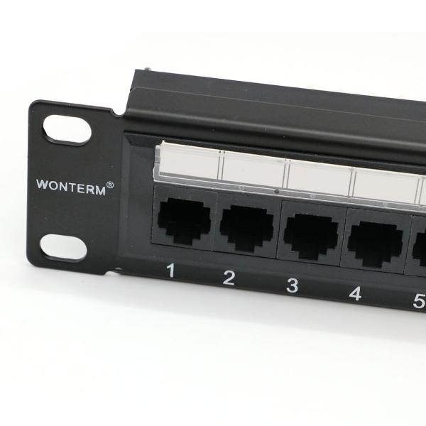 Wallmount 24 Port Cat5e Keystone Patch Panel , RJ45 Etherne Patch Panel With Patch Cord