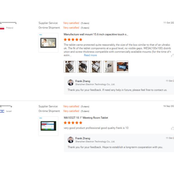 10.1 Inch Android Meeting Room Tablet with LED Light Bar Wall Mount