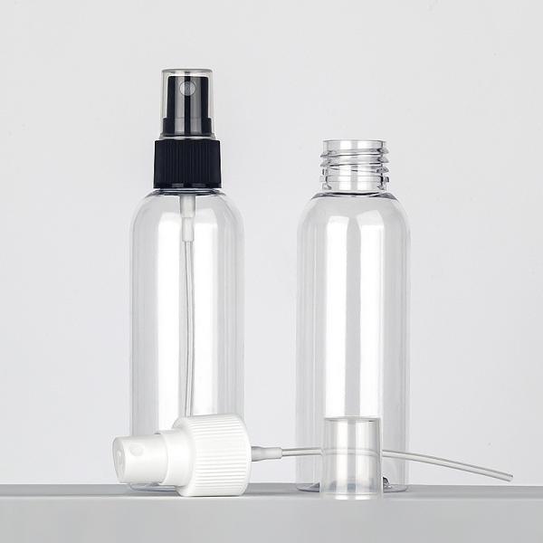 100 Ml Small Cosmetic Spray Bottles Refillable PET Material Transparent Empty