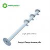 220mm Flange Q235 Steel Ground Screw Piles For Solar Mounting System for sale