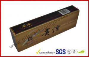 Wholesale Rectangle Handmade Rigid Board Cigar Gift Boxes , Custom 157g Coated Paper E Cigar Packages from china suppliers