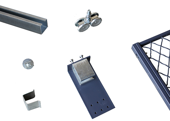 Lockable 4 Sides Equipment Storage Cage , Welded Metal Wire Storage Cages