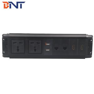 Aluminum alloy flush mount office desk power socket for conference table
