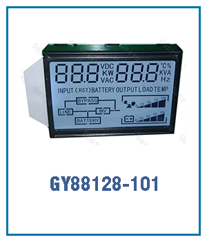 Yellow Green Solar Charger LCD Display for Inverter Display Mode 1/3 Bias Mini 7 Segment LCD Module within 50C