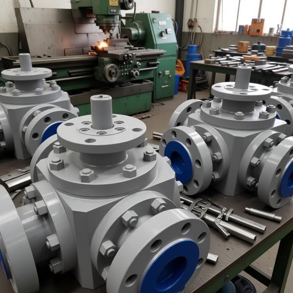 2in25in Explosion-proof Electric Angle-travel Three-way Ball Valve with Large-diameter Hard Sea High Torque LAC24VDC110V220V380V