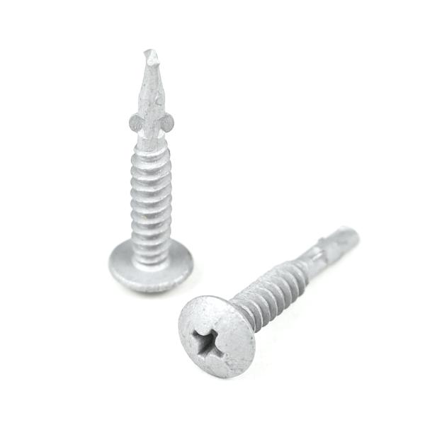Yellow Phillips Cross Recess Drive Type Self Drilling Screws With Wings For Solar Water Heater