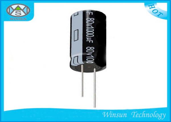 Quality Standard Frequency Radial 1000uf Electrolytic Capacitor Black For Washing Machines for sale