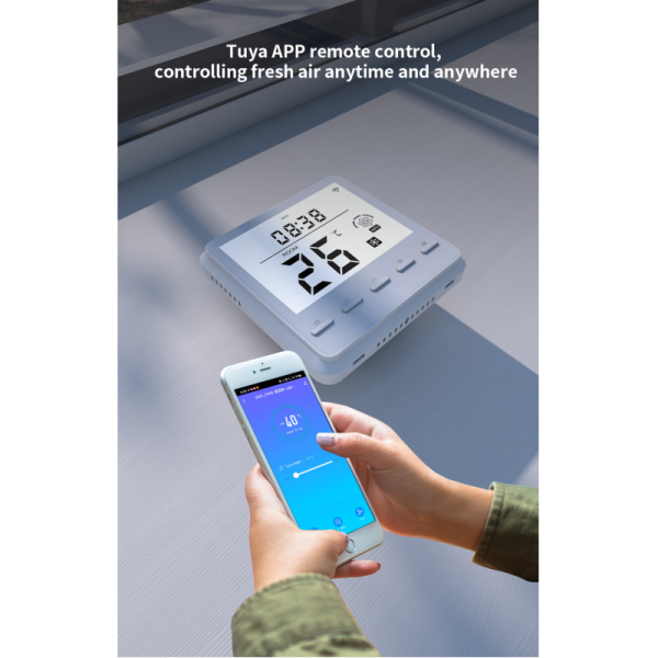 High Precision Fan Coil Thermostat Energy Saving With LCD Display In HVAC Systems