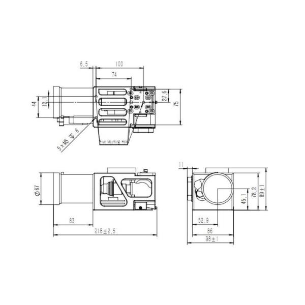 Continuous Zoom Miniature Airborne MWIR Cooled Thermal Camera For Remote Observation