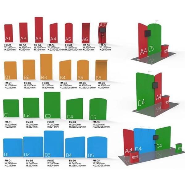 Outdoor 10x20 Ft Interactive Trade Show Displays UV Resistant For Retail Display System