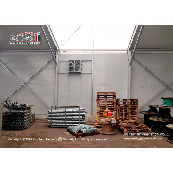 40m Large Sporting Event Tents With Hard Wall PVC Doors / Industrial Outdoor Warehouse Tents