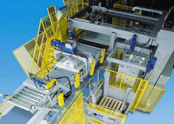 Quality High Position Automatic Palletizing Machine For Stacking Bags / Staggered Arrangement for sale