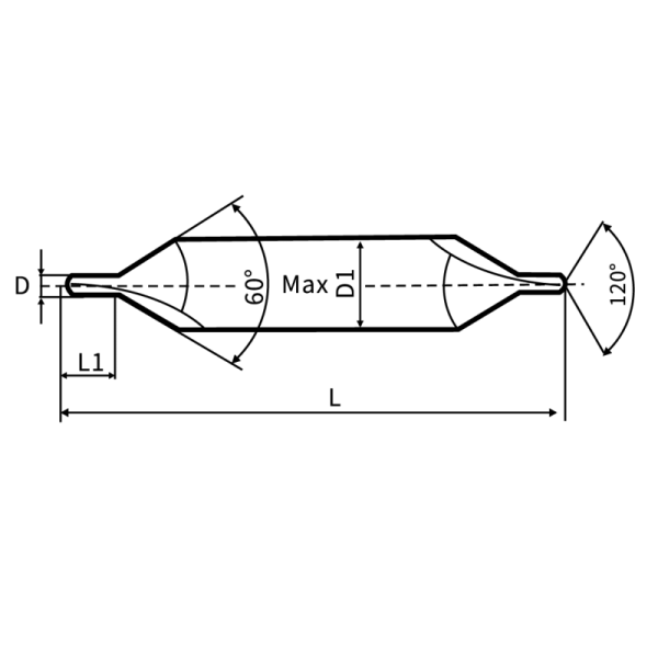 High-speed steel type A fully ground spiral flute core drill