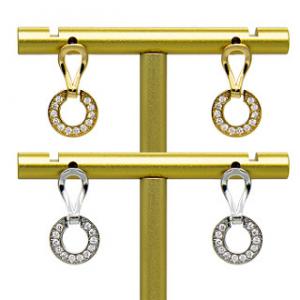 China 316 Stainless Steel Fashion Jewelry Earrings Gold Screw Back Ear Piercings Stud Earrings on sale
