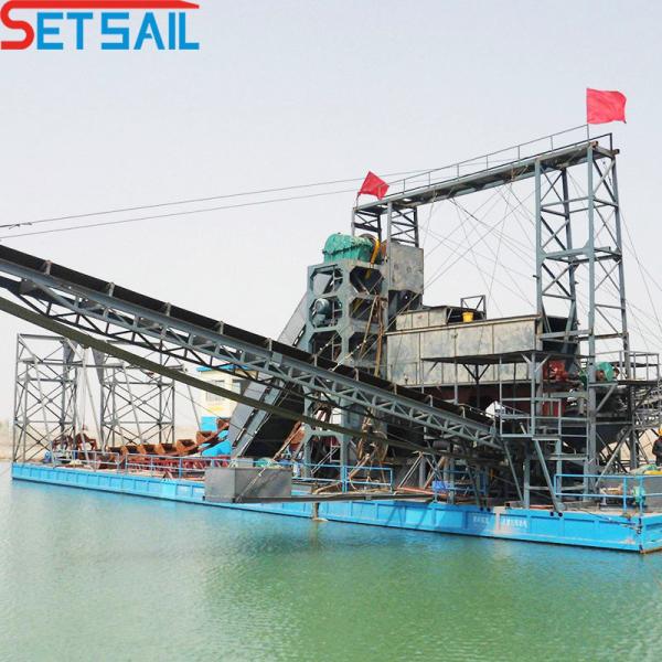 Electric Chain Bucket River Sand Dredger for Sand Mining in Challenging Environments