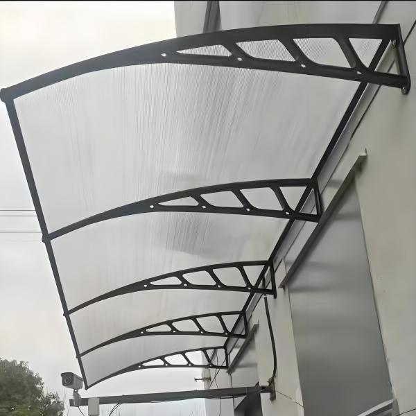 Plastic Awning Bracket DIY Canopy Wall Mounted Installation Versatile Design Suitable for Various Outdoor Spaces Providing Shade