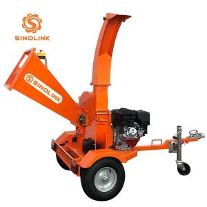 Wholesale Sinolink Wood Chipper Machine Yard 15hp Petrol Garden Mulcher from china suppliers
