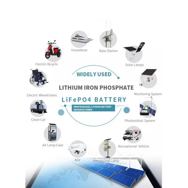 Multiscene Durable LiFePO4 Deep Cycle Battery Waterproof 6000 Cycles
