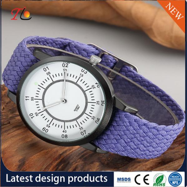 quartz Wrist Watch weave strap Watch delicate Fashion Watch AlloyCase custom LOGO Multicolor strap Monochrome