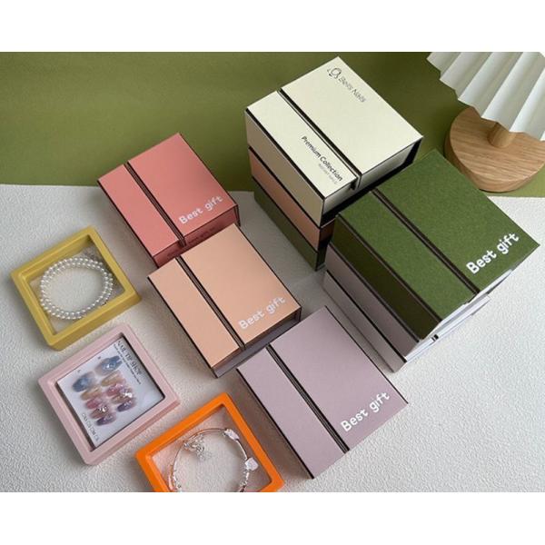 Foldable Small Cardboard Jewelry Boxes Wedding Party Small Gift Packing Box Offset Printing