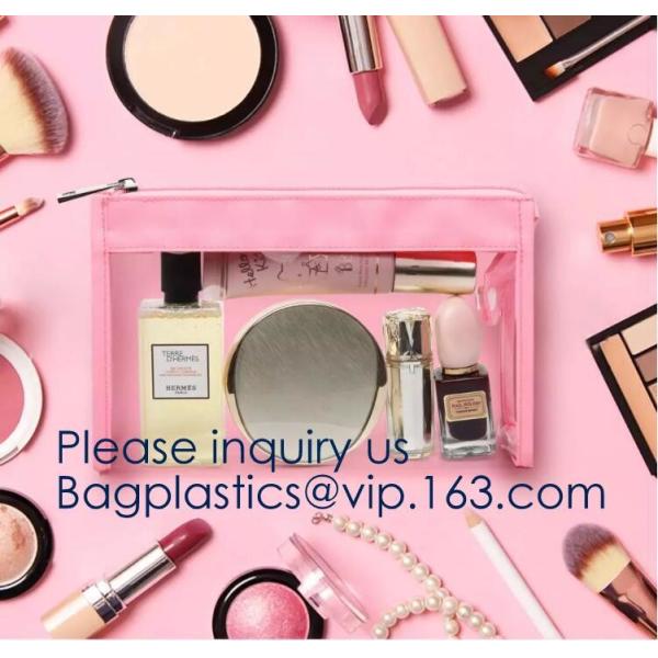 Wholesale Travel Transparent Bag Promotion Gift Cosmetic Bag Clear EVA Makeup Pouch,PVC/EVA cosmetic bag, PVC wine bag,