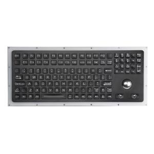 116 Keys Black Ruggedized Keyboard With Trackball And Numeric Keypad