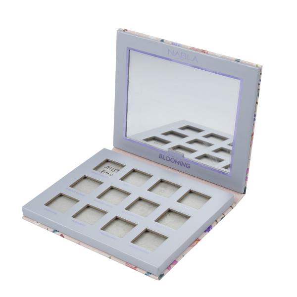 12 Colors Eyeshadow Palette Custom Packaging FSC Certified For Makeup