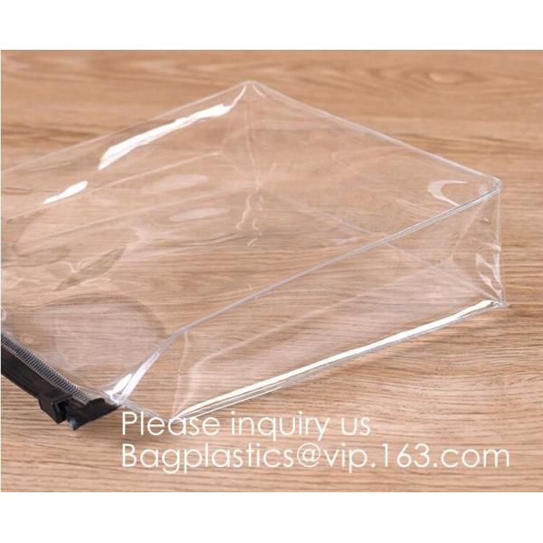 Wholesale Travel Transparent Bag Promotion Gift Cosmetic Bag Clear EVA Makeup Pouch,PVC/EVA cosmetic bag, PVC wine bag,
