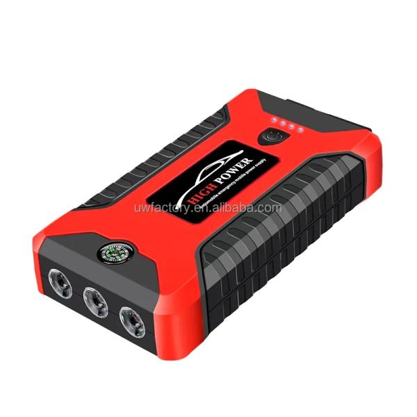 Hybrid Inverter Compatible 12V/24V Multi-Function Jump Starter with Air Compressor and 600A Portable Battery Charger