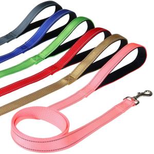 Wholesale Neoprene Padded Pet Traction Rope Reflective Nylon Pet Dog Leash from china suppliers