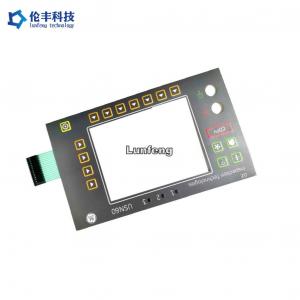 China Embossing Switch Waterproof Membrane Keypad LED Backlight LCD Window on sale
