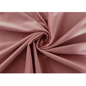 Wholesale Stretchy 94% Polyester Corduroy Fabric / Ash Pink Corduroy Material 200GSM from china suppliers