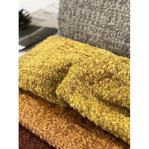 380GSM 100% Polyester Knitted Velvet Sofa Fabric with 142CM Width and 50M Roll Length