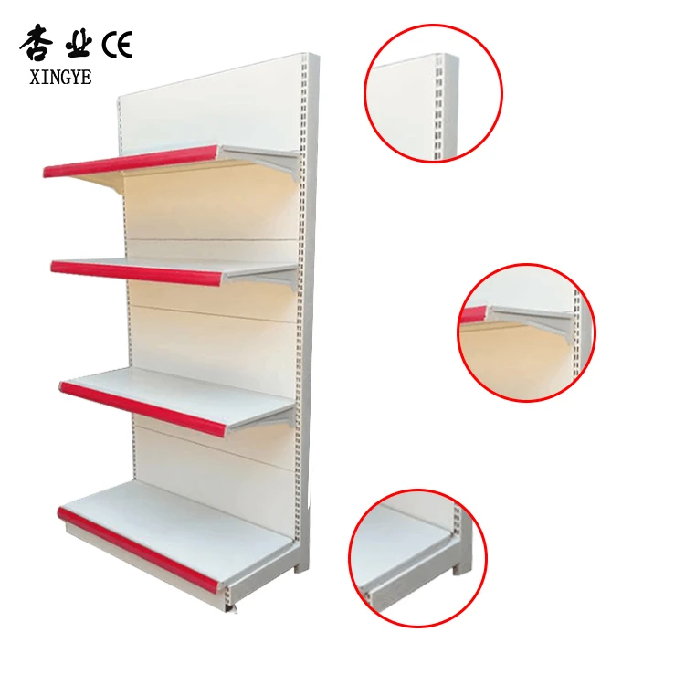 Factory custom color size metal estantes de supermercado minimarket shelves