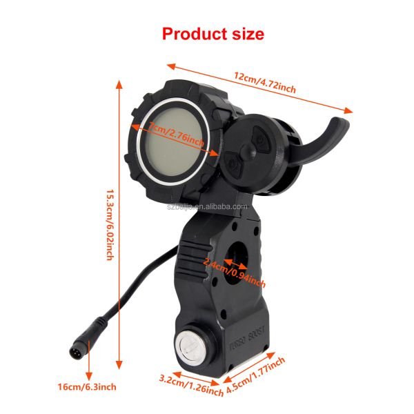 48V Electric Scooter LCD Display With Locking Instrument Dashboard Kick scooter Parts