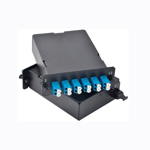 24 Fibers OM3 Multimode Type A Pre-terminated MPO Cassette Fiber Optic Cassette Module