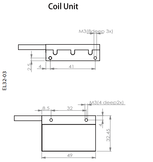 5m/S Ironless Motors Linear 92N Low Weight Vertical For Vertical Applications